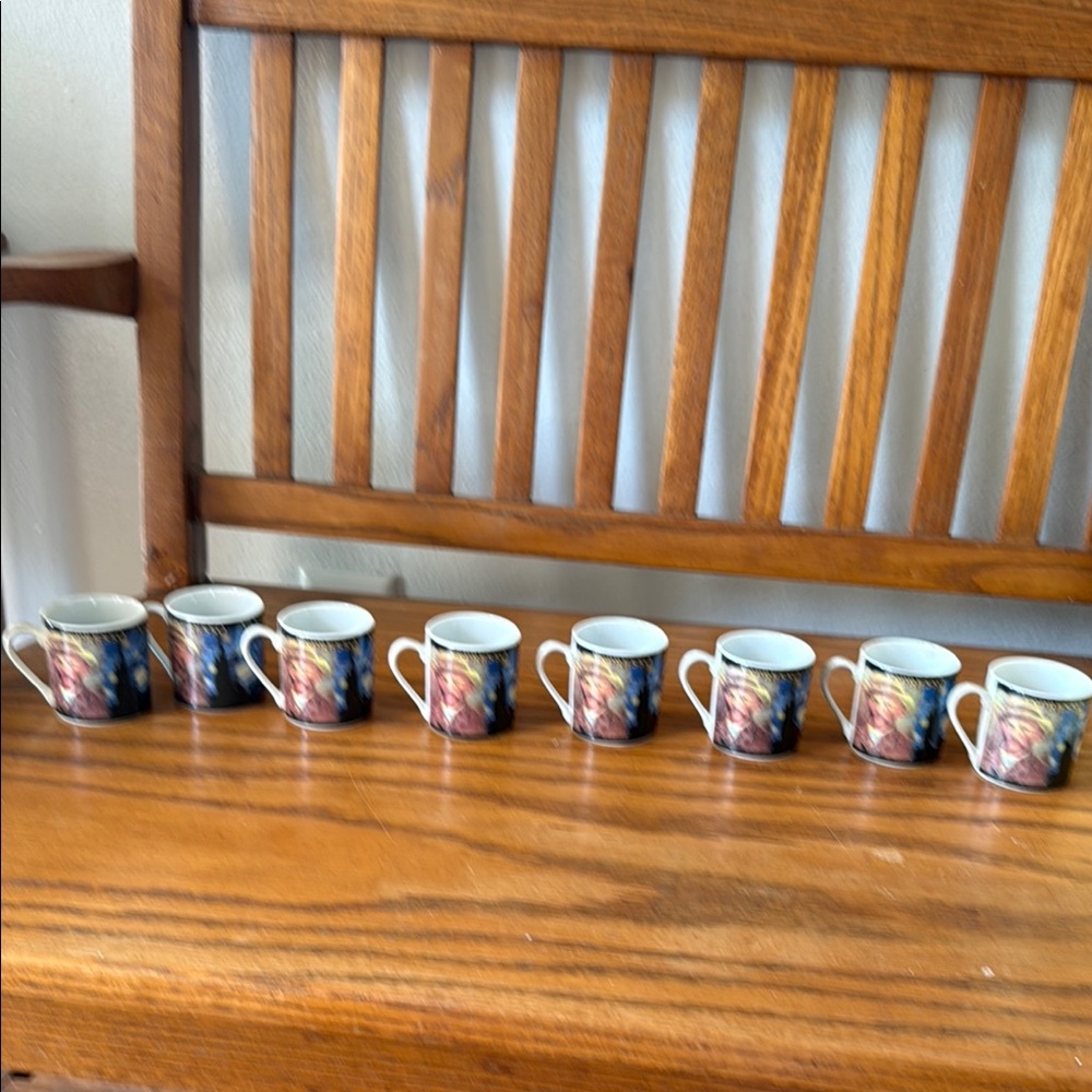 Blue Abstract Coffee & Tea Mug Set for Kitchen